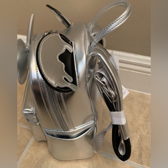Disney Parks Excl. Loungefly Backpack 100th Anniv. Years of Wonder Silver Drip - Picture 2 of 5